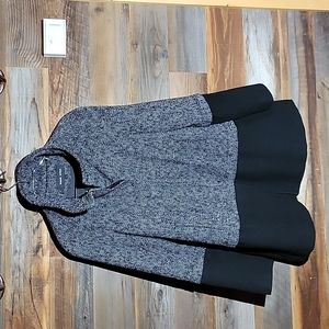 Black Rivet Winter Dress Coat/ Peacoat- Large